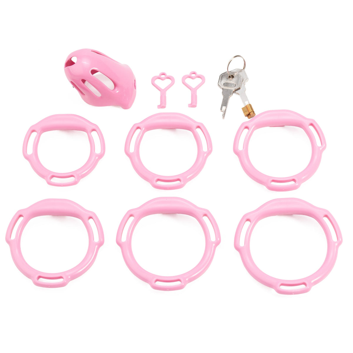 Oval ventilated cage configuration 9 and included accessories