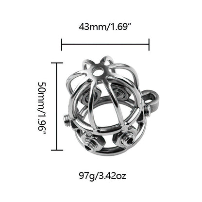 Painful Chastity Cage (3 Rings)