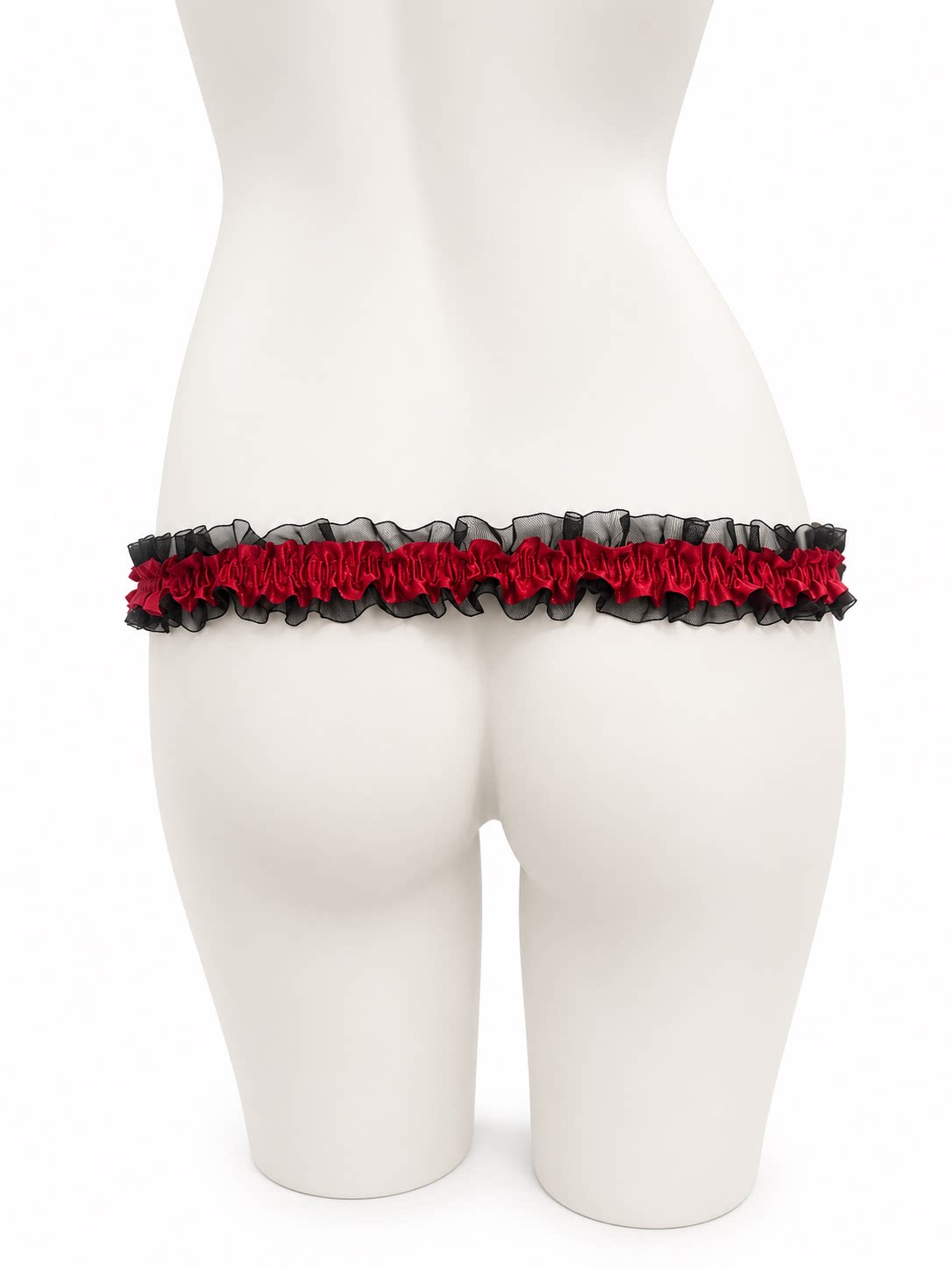 Patterned Elastic Chastity Support Strap