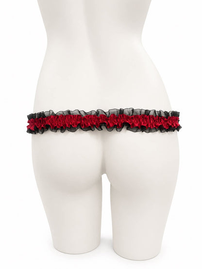 Patterned Elastic Chastity Support Strap
