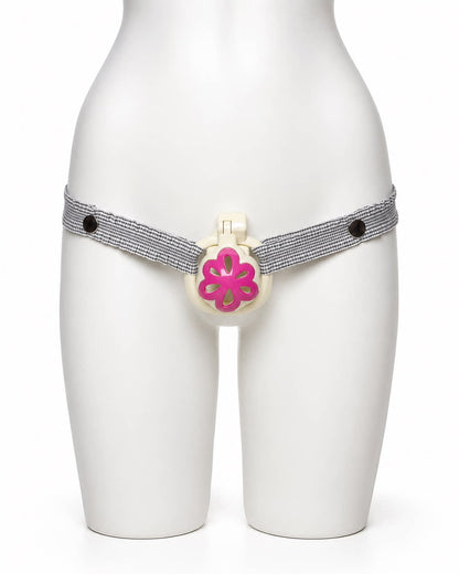 Patterned Elastic Chastity Support Strap