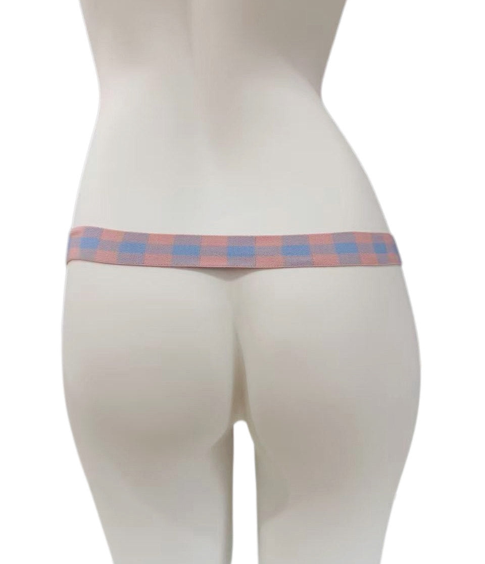 Patterned Elastic Chastity Support Strap