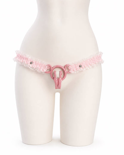 Patterned Elastic Chastity Support Strap