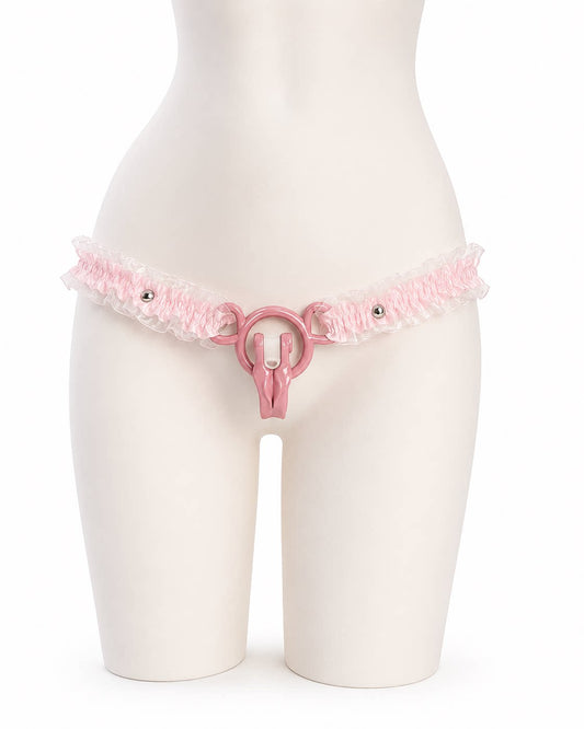 Patterned Elastic Chastity Support Strap