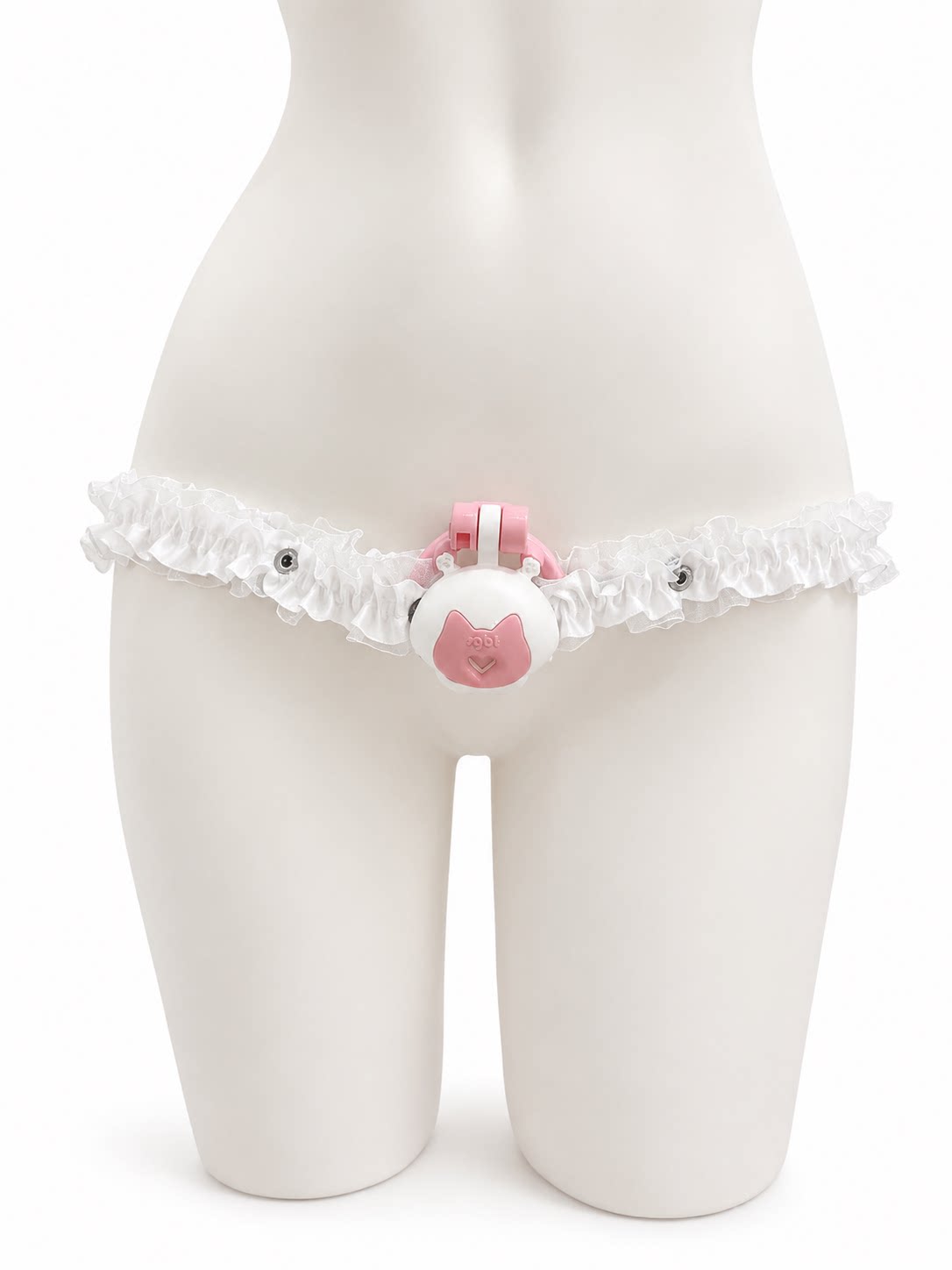 Patterned Elastic Chastity Support Strap