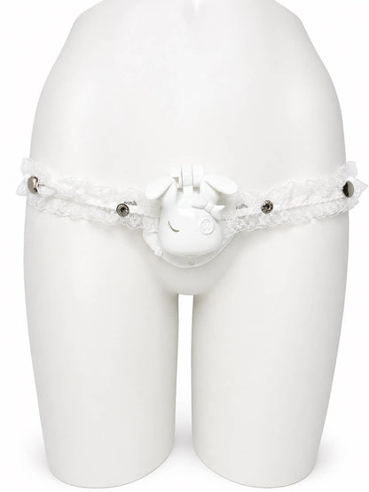 Patterned Elastic Chastity Support Strap