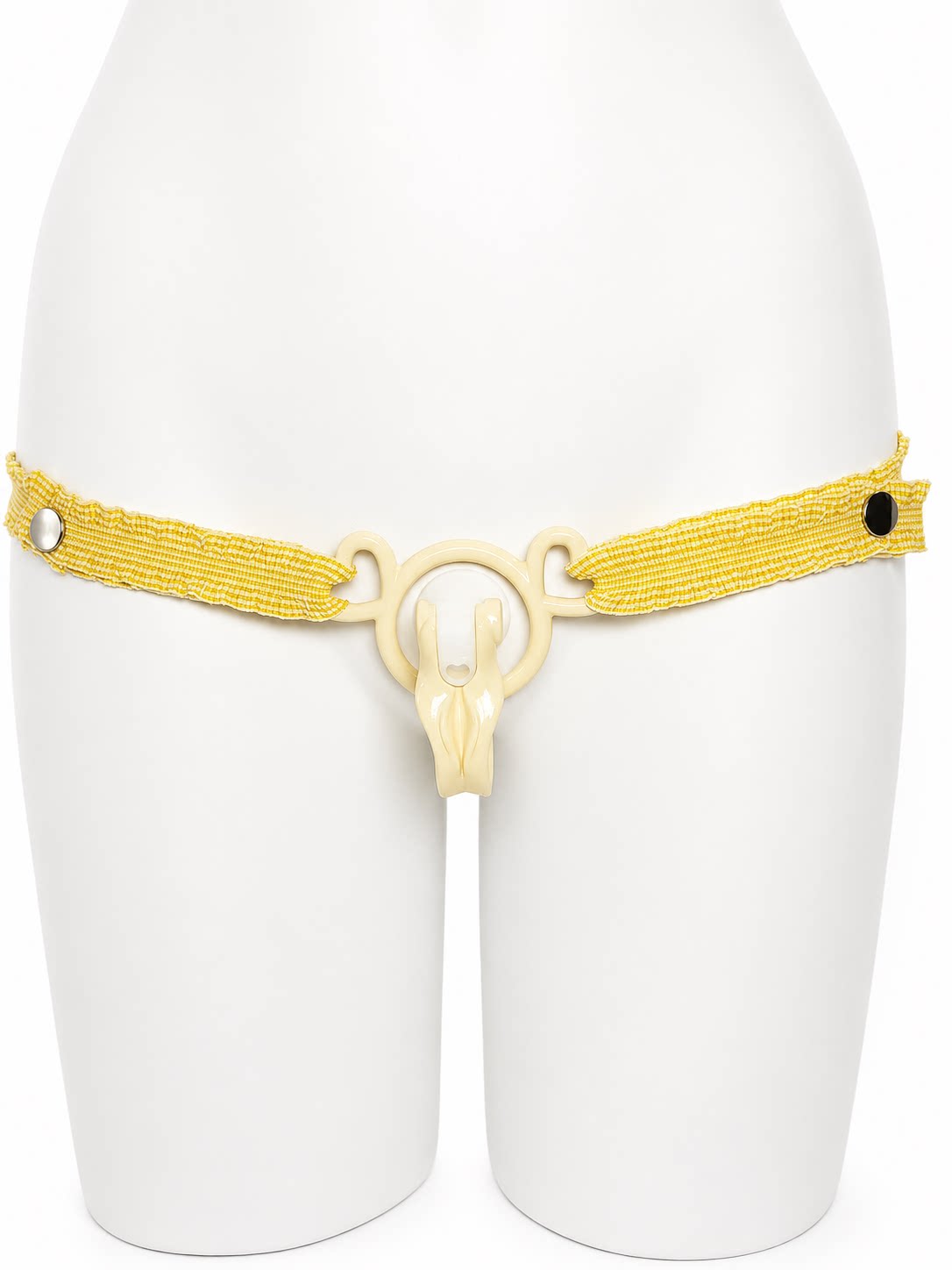 Patterned Elastic Chastity Support Strap