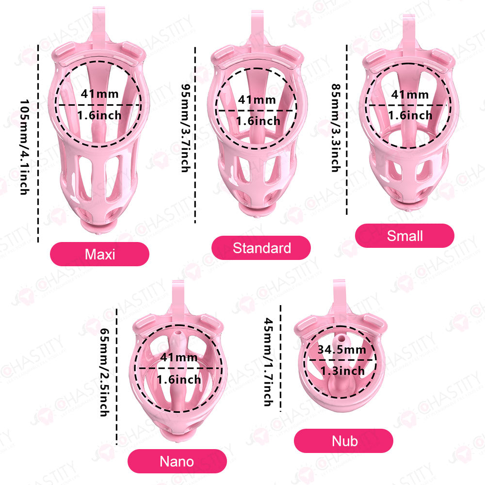 Pink Cobra Chastity Cage