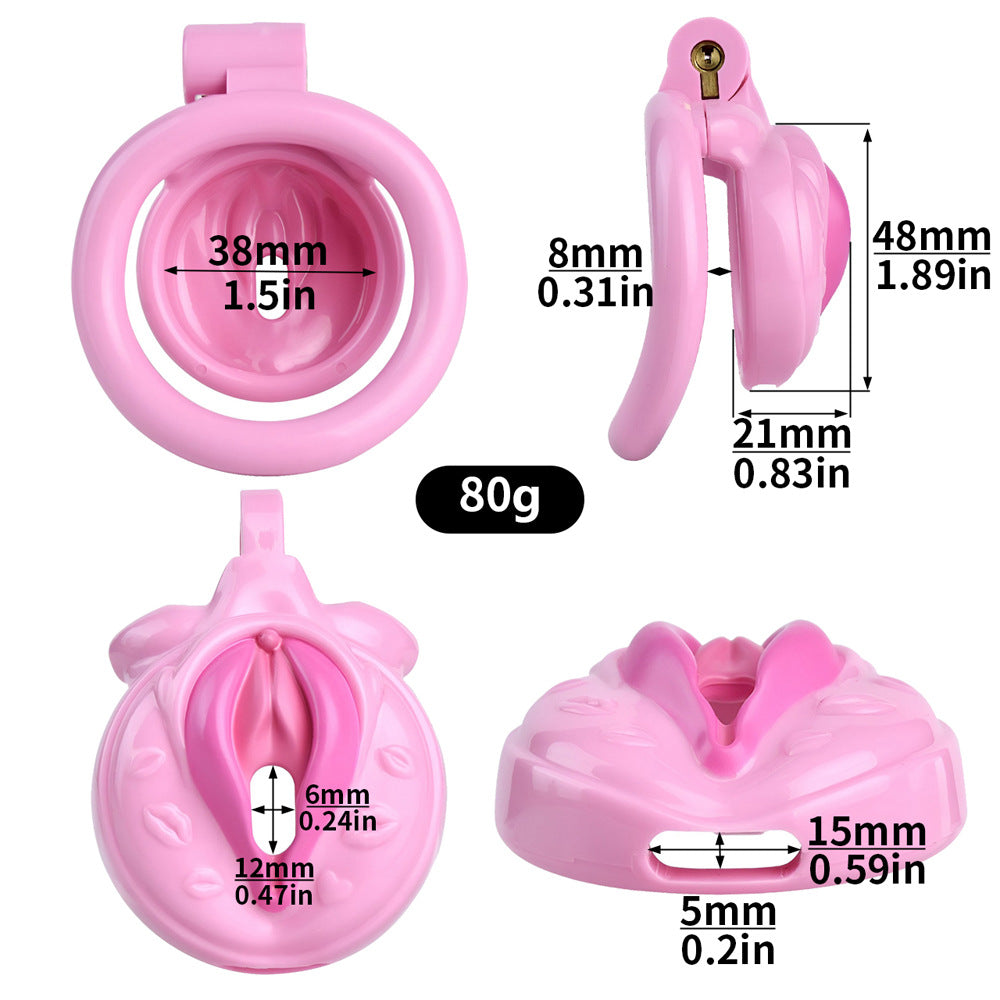 Realistic Pussy Chastity Cage For Sissy