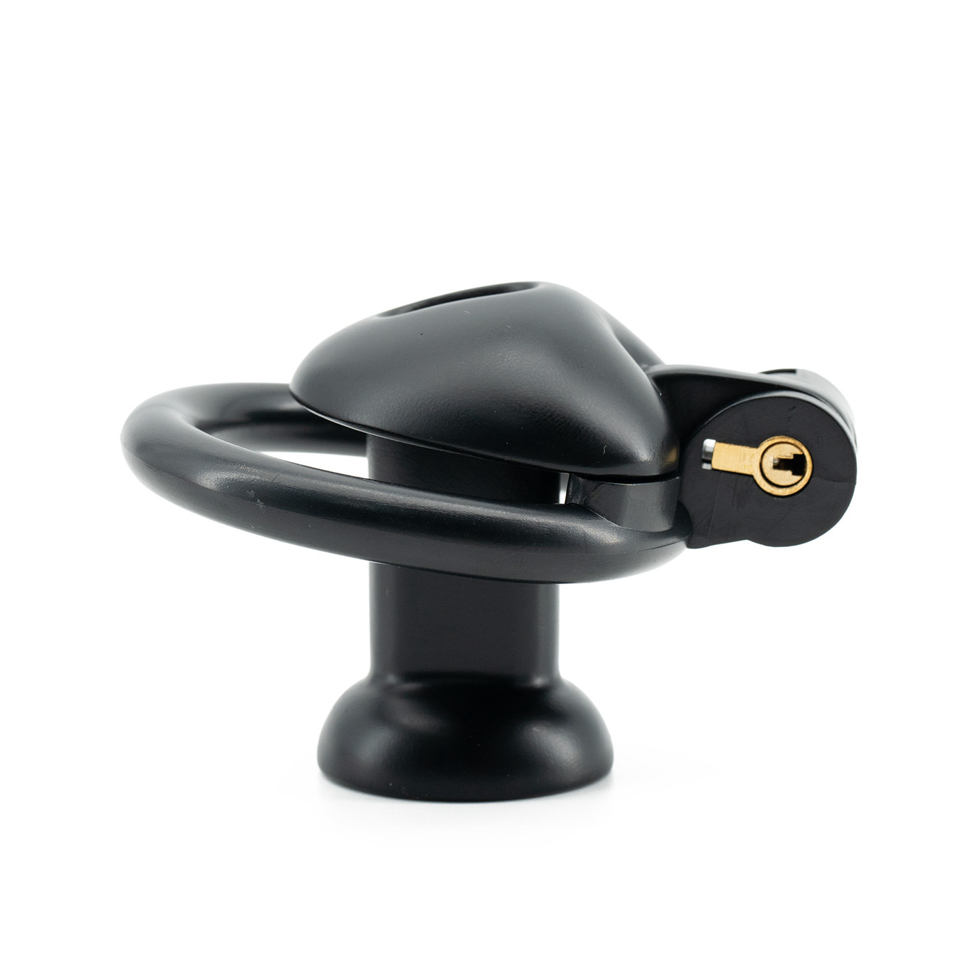 Cute Heart-Shaped Chastity Cage – Inverted & Flat (Pink or Black)