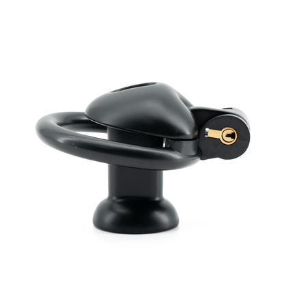 Cute Heart-Shaped Chastity Cage – Inverted & Flat (Pink or Black)