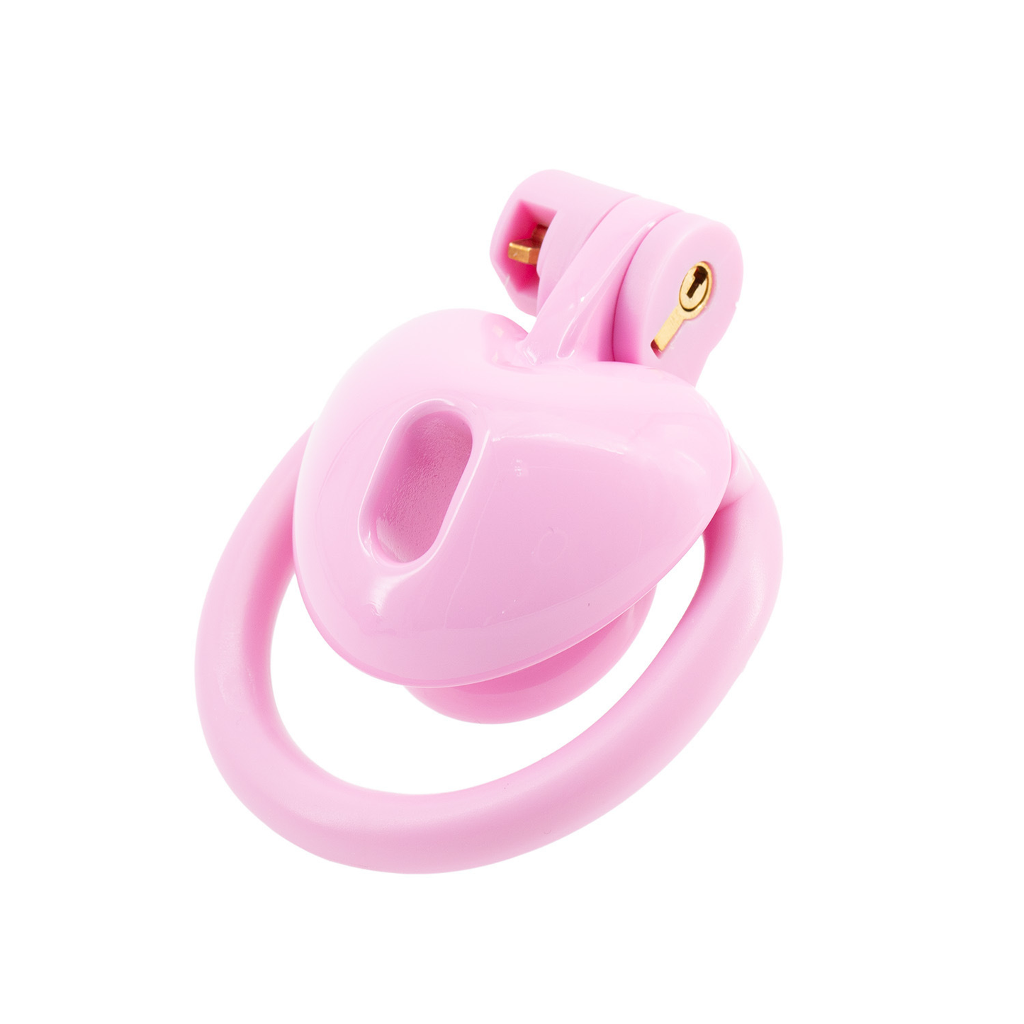 Cute Heart-Shaped Chastity Cage – Inverted & Flat (Pink or Black)
