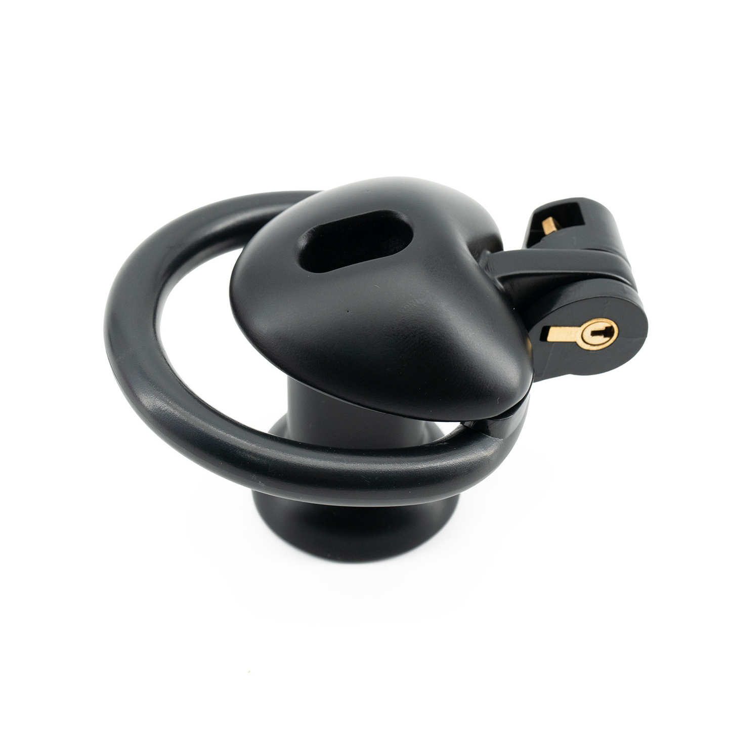 Cute Heart-Shaped Chastity Cage – Inverted & Flat (Pink or Black)