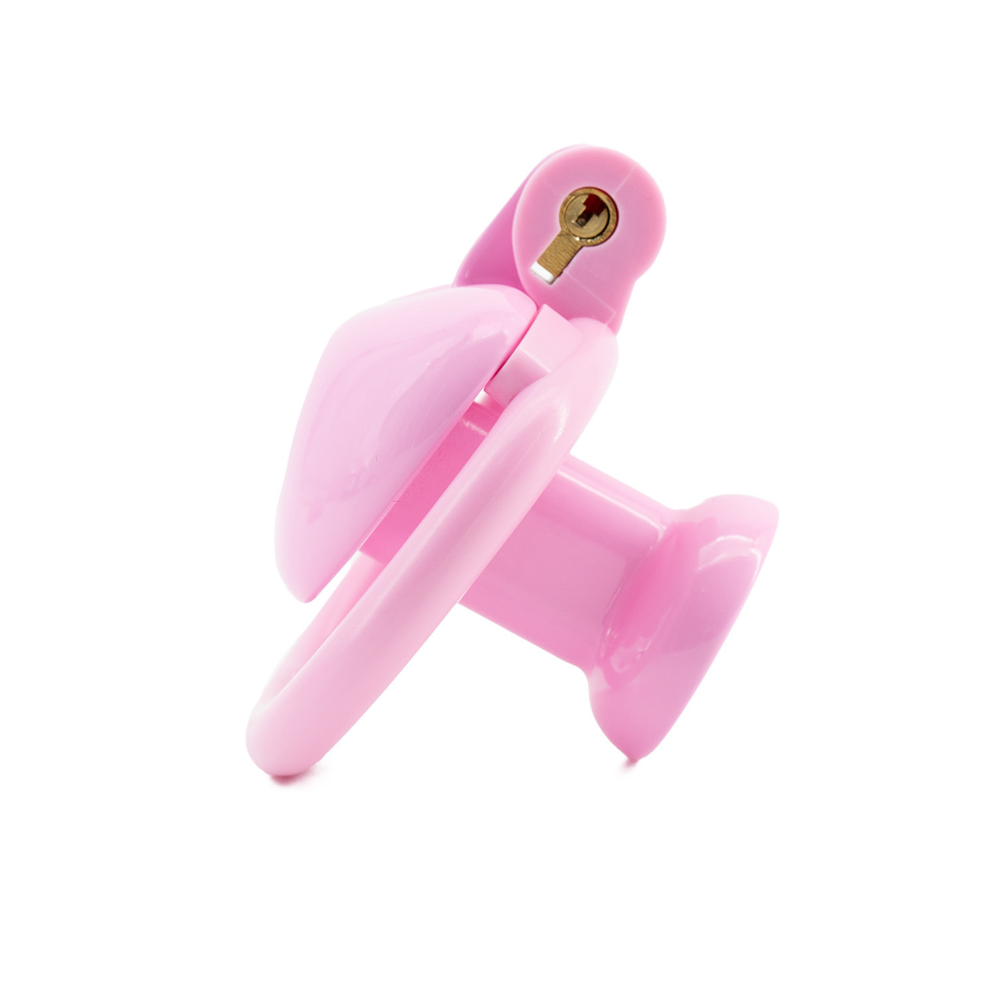 Cute Heart-Shaped Chastity Cage – Inverted & Flat (Pink or Black)