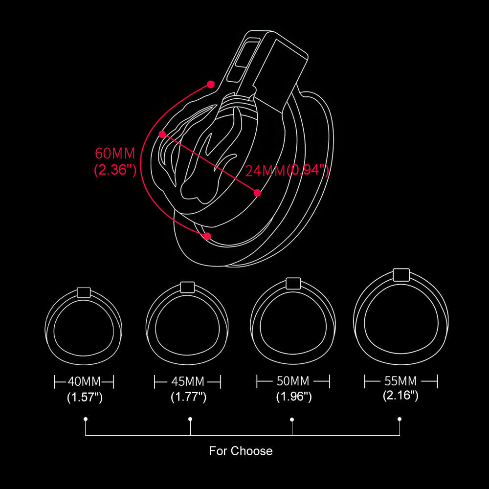 Pussy Shaped Chastity Cage