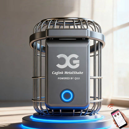 QIUI Cagink MetalShake Vibrating Metal Chastity Lock