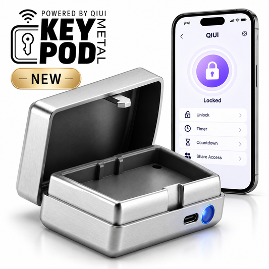 QIUI Remote Unlock Key Box – App-Controlled Metal Key Pod
