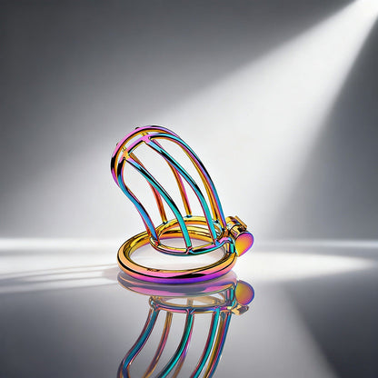 Rainbow Small Banana Chastity Cage 3