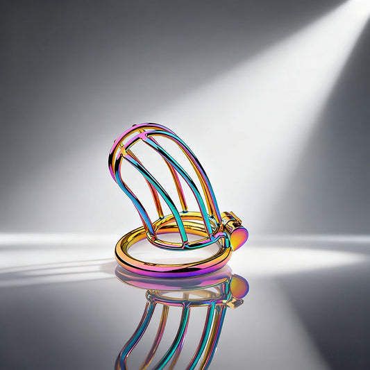 Rainbow Small Banana Chastity Cage 3