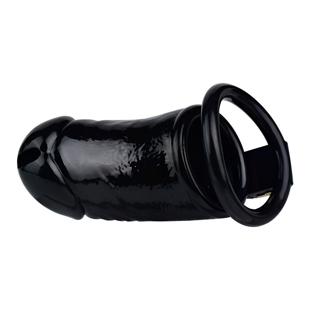 3D Printed Realistic Black Cock Cage Penis Sleeve