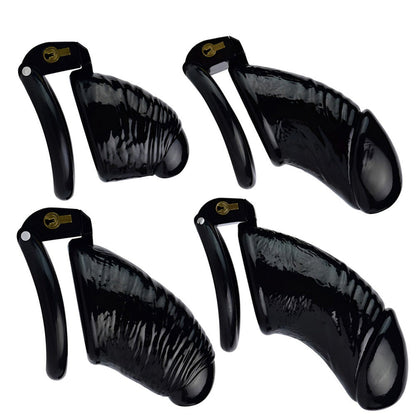 3D Printed Realistic Black Cock Cage Penis Sleeve