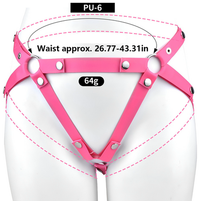 Inverted Chastity Cage Belt with Realistic Dildo Attachment