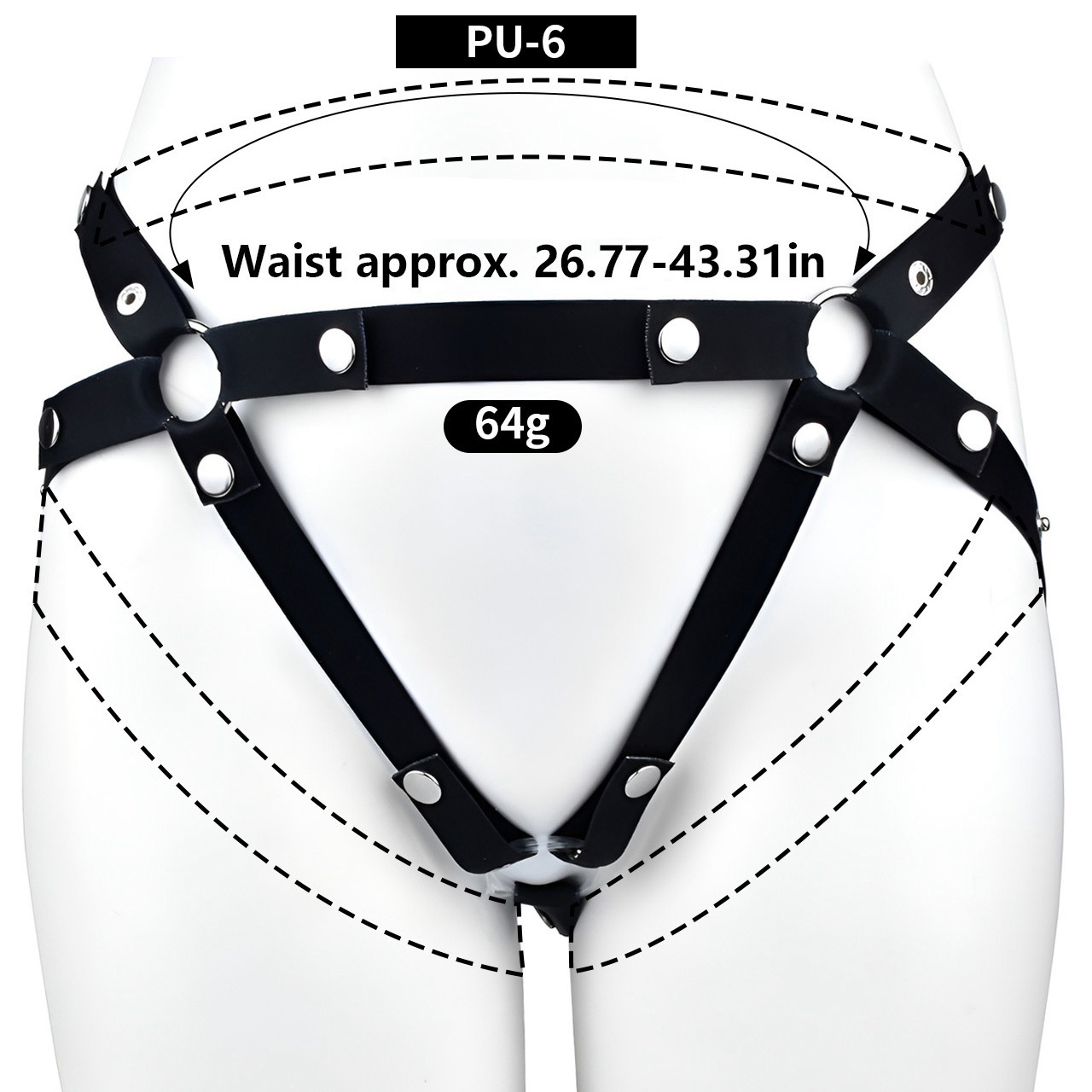 Inverted Chastity Cage Belt with Realistic Dildo Attachment