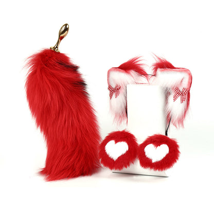 Red Fox Butt Plug Set