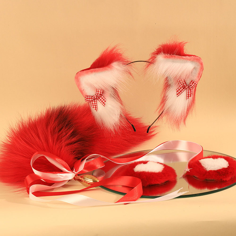 Red Fox Butt Plug Set