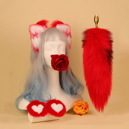 Red Fox Butt Plug Set