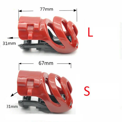 Resin Chastity Cage (Spiked Ring Optional)