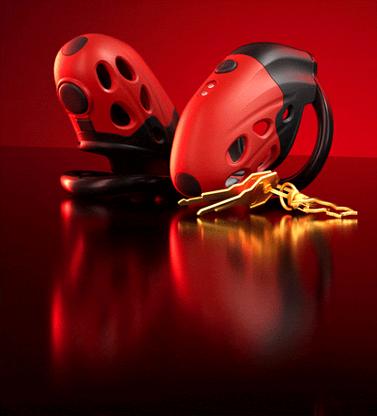 Lockink Retractable Estim Chastity Cage with Vibrations