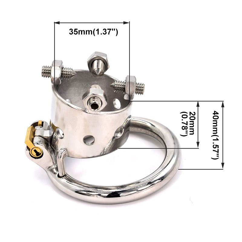 Rivet Chastity Cage