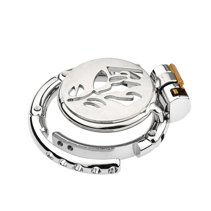 rose-flat-adjustable-chastity-cage 1