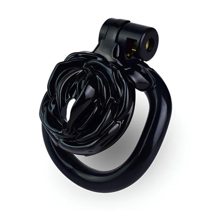 Rose Shaped Chastity Cage with 4 Penis Rings