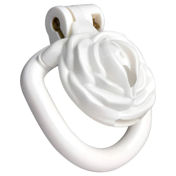 Rose Shaped Chastity Cage with 4 Penis Rings