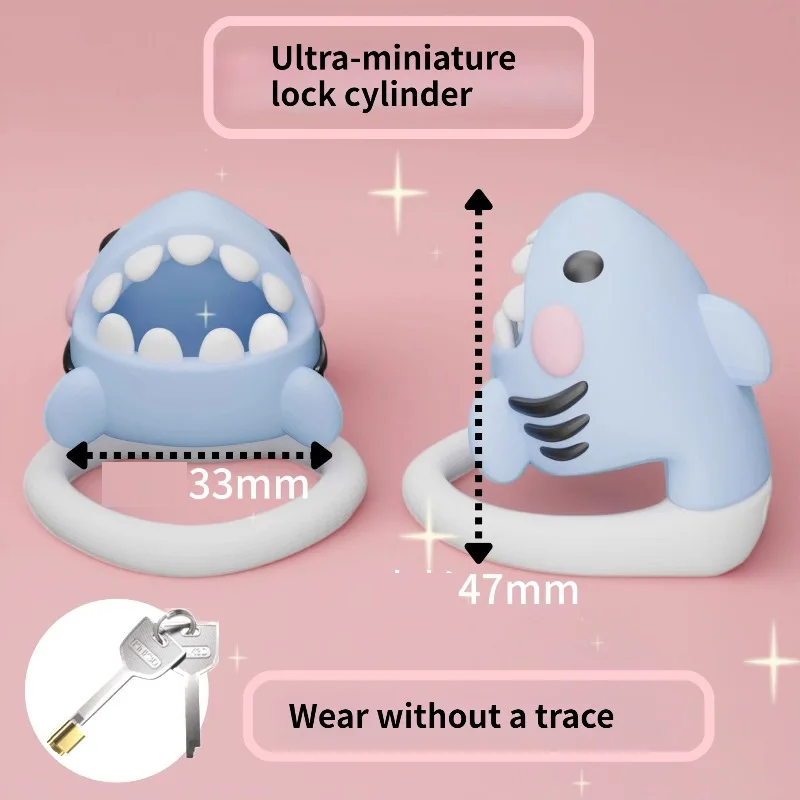 Shark Men's Chastity Cage -4