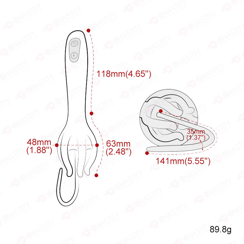 Silicone Vibrating Urethral Probe