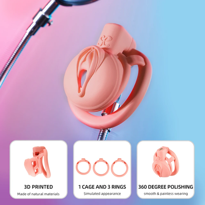 Light Pink Sissy Clit Chastity Cage