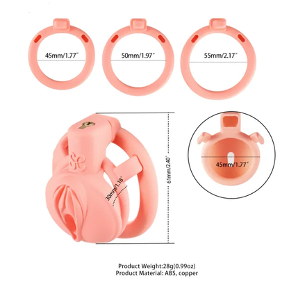 Light Pink Sissy Clit Chastity Cage