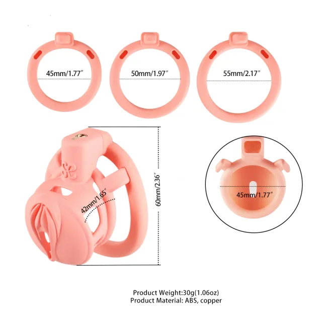 Light Pink Sissy Clit Chastity Cage