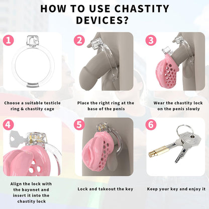 Silicone Sissy Chastity Cage