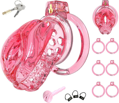 Silicone Sissy Chastity Cage
