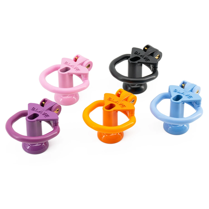 Plastic Small Inverted Chastity Cage with 4  Base Rings