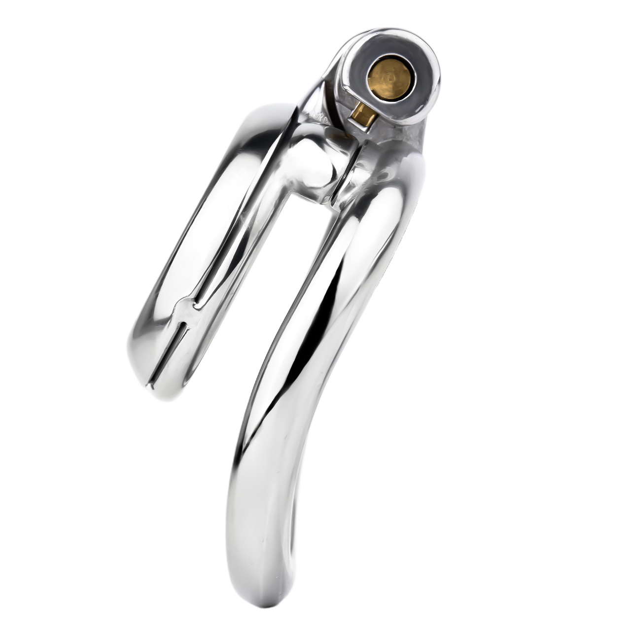 Smooth Edge Flat Chastity Cage with PU Belt