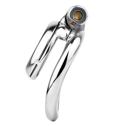 Smooth Edge Flat Chastity Cage with PU Belt