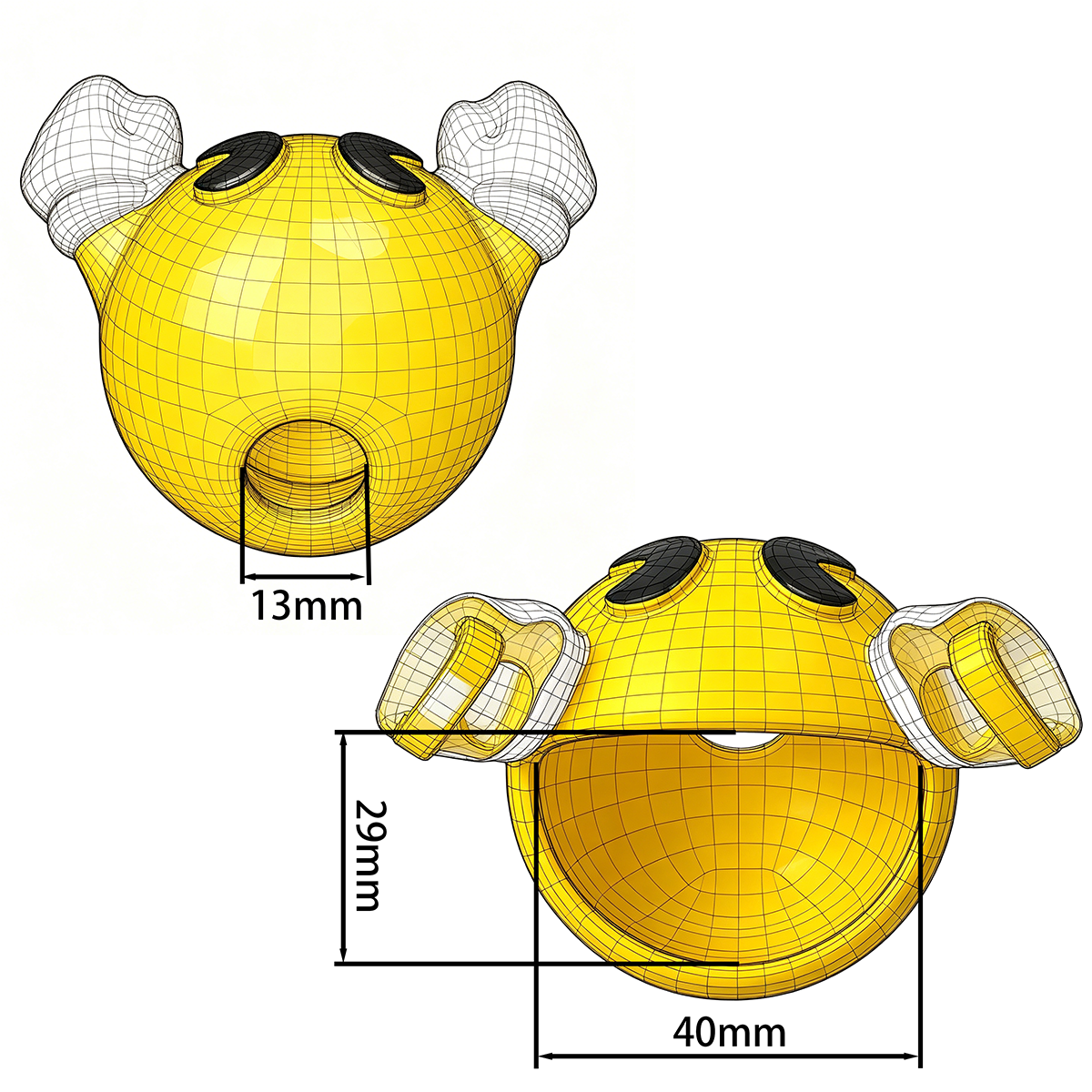 Mini Pac-Man Chastity Cage
