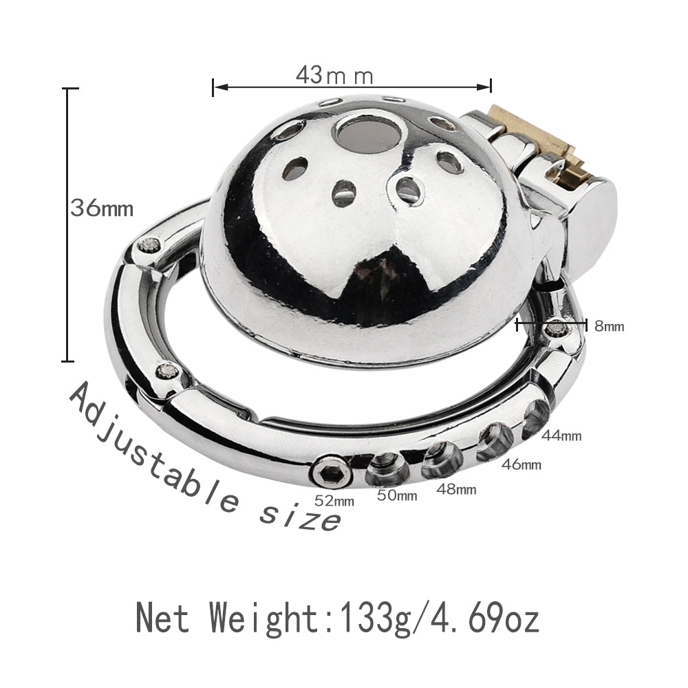 Small Penis Head Chastity Cage Adjustable - 4
