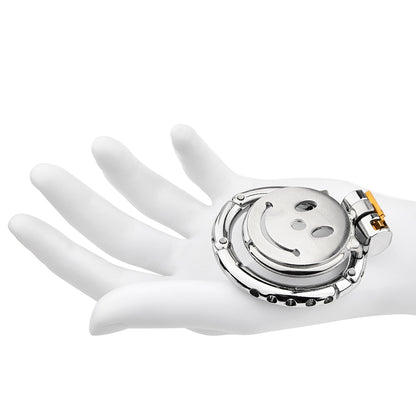 Smile Flat Adjustable Chastity Cage 4