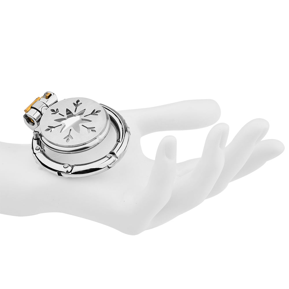 Snowflake Flat Adjustable Chastity Cage 4
